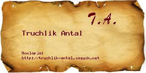 Truchlik Antal névjegykártya